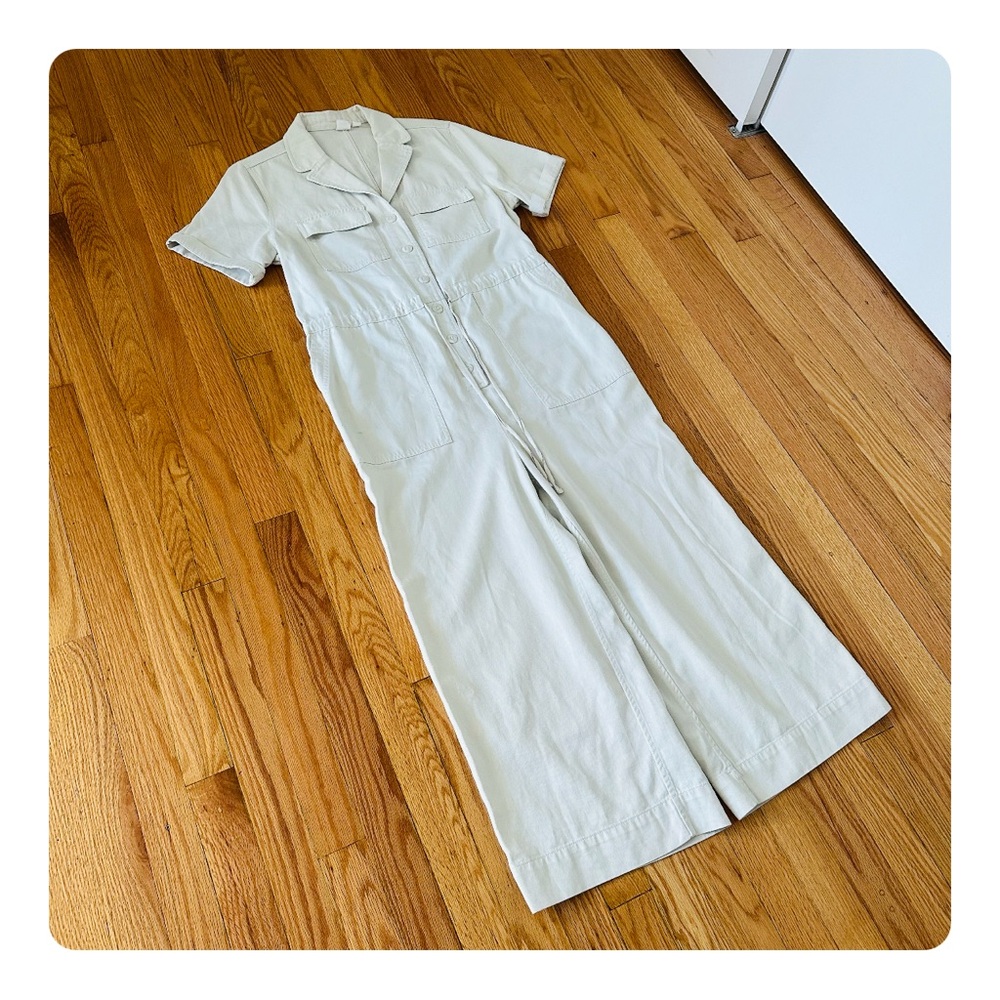 ★ Gap Utility Jumpsuit - Color Off white/ Grey Stone ★ - Picture 16 of 17